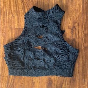 Luxxel Black Evening Top